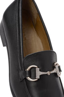 Women's Black Buckle Detailed Leather Masculine Loafer | Derimod Women's Black Buckle Detailed Leather Masculine Loafer | Derimod