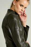 NORMA WOMEN'S LEATHER JACKET | Derimod NORMA WOMEN'S LEATHER JACKET | Derimod