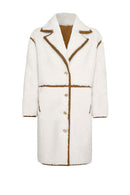 Tahoe Women's Beige Teddy Coat | Derimod Tahoe Women's Beige Teddy Coat | Derimod