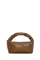 Women's Brown Long Strap Braided Mini Handbag | Derimod Women's Brown Long Strap Braided Mini Handbag | Derimod