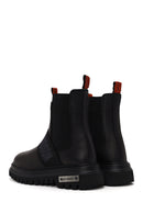 Harley Davidson Woman Gray Nefud Thick-Sole Leather Chelsea Boots | Derimod Harley Davidson Woman Gray Nefud Thick-Sole Leather Chelsea Boots | Derimod
