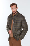 Locatelli Plus Erkek Yeşil Deri Ceket | Derimod Locatelli Plus Erkek Yeşil Deri Ceket | Derimod