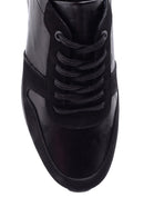 Erkek Süet Detaylı Deri Sneaker | Derimod Erkek Süet Detaylı Deri Sneaker | Derimod