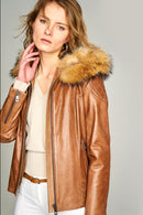 ROBERTA WOMEN'S LEATHER JACKET | Derimod ROBERTA WOMEN'S LEATHER JACKET | Derimod