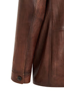 Kevin Erkek Camel Blazer Deri Ceket | Derimod Kevin Erkek Camel Blazer Deri Ceket | Derimod