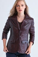 Como Kadın Deri Ceket | Derimod Como Kadın Deri Ceket | Derimod