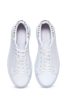 Women's White Stone Thick Soled Sneaker | Derimod Women's White Stone Thick Soled Sneaker | Derimod