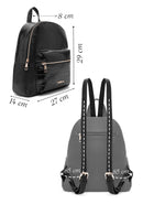 Kadın Siyah Desenli Sırt Çantası | Derimod Kadın Siyah Desenli Sırt Çantası | Derimod