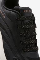 Skechers Women's Black Hazel - Step N Flow Lace Up Thick Soled Sneaker | Derimod Skechers Women's Black Hazel - Step N Flow Lace Up Thick Soled Sneaker | Derimod