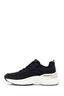 Skechers Women's Black Hazel - Step N Flow Lace Up Thick Soled Sneaker | Derimod Skechers Women's Black Hazel - Step N Flow Lace Up Thick Soled Sneaker | Derimod