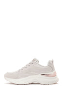 Skechers Women's Beige Hazel - Step N Flow Lace-Up Sports Sneaker | Derimod Skechers Women's Beige Hazel - Step N Flow Lace-Up Sports Sneaker | Derimod