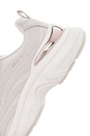 Skechers Women's Beige Hazel - Step N Flow Lace-Up Sports Sneaker | Derimod Skechers Women's Beige Hazel - Step N Flow Lace-Up Sports Sneaker | Derimod