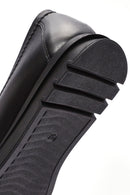 Kadın Siyah Toka Detaylı Deri Comfort Loafer | Derimod Kadın Siyah Toka Detaylı Deri Comfort Loafer | Derimod
