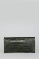 Croco Green Women's Leather Bag | Derimod Croco Green Women's Leather Bag | Derimod