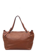 Women's Tan Synthetic Leather Shoulder Bag | Derimod Women's Tan Synthetic Leather Shoulder Bag | Derimod