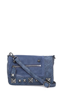 Kadın Mavi Suni Deri Çapraz Çanta | Derimod Kadın Mavi Suni Deri Çapraz Çanta | Derimod