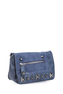 Kadın Mavi Suni Deri Çapraz Çanta | Derimod Kadın Mavi Suni Deri Çapraz Çanta | Derimod