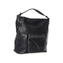 Women's Black Synthetic Leather Shoulder Bag | Derimod Women's Black Synthetic Leather Shoulder Bag | Derimod