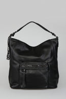 Women's Black Synthetic Leather Shoulder Bag | Derimod Women's Black Synthetic Leather Shoulder Bag | Derimod