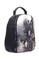 Kadın Siyah Suni Deri Sırt Çantası | Derimod Kadın Siyah Suni Deri Sırt Çantası | Derimod