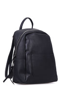 Women's Black Synthetic Leather Backpack | Derimod Women's Black Synthetic Leather Backpack | Derimod