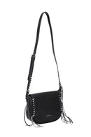 Women's Black Synthetic Leather Crossbody Bag | Derimod Women's Black Synthetic Leather Crossbody Bag | Derimod