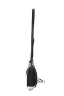 Women's Black Synthetic Leather Crossbody Bag | Derimod Women's Black Synthetic Leather Crossbody Bag | Derimod