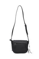 Women's Black Synthetic Leather Crossbody Bag | Derimod Women's Black Synthetic Leather Crossbody Bag | Derimod