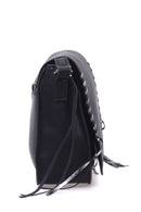 Women's Black Synthetic Leather Crossbody Bag | Derimod Women's Black Synthetic Leather Crossbody Bag | Derimod