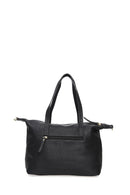 Women's Black Synthetic Leather Shoulder Bag | Derimod Women's Black Synthetic Leather Shoulder Bag | Derimod