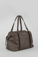 Kadın Gri Suni Deri Kol Çantası | Derimod Kadın Gri Suni Deri Kol Çantası | Derimod