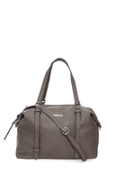 Kadın Gri Suni Deri Kol Çantası | Derimod Kadın Gri Suni Deri Kol Çantası | Derimod