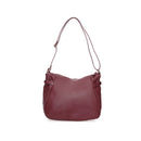 Women's Burgundy Synthetic Leather Shoulder Bag | Derimod Women's Burgundy Synthetic Leather Shoulder Bag | Derimod