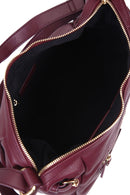 Women's Burgundy Synthetic Leather Shoulder Bag | Derimod Women's Burgundy Synthetic Leather Shoulder Bag | Derimod