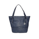 Kadın Lacivert Suni Deri Omuz Çantası | Derimod Kadın Lacivert Suni Deri Omuz Çantası | Derimod