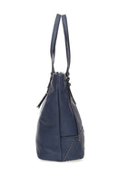 Kadın Lacivert Suni Deri Omuz Çantası | Derimod Kadın Lacivert Suni Deri Omuz Çantası | Derimod