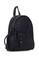 Kadın Siyah Suni Deri Sırt Çantası | Derimod Kadın Siyah Suni Deri Sırt Çantası | Derimod