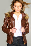 Gınella Kadın Deri Ceket | Derimod Gınella Kadın Deri Ceket | Derimod