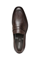 Geox Men's Brown Decio Leather Classic Loafer | Derimod Geox Men's Brown Decio Leather Classic Loafer | Derimod