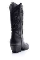 Women's Leather Heeled Cowboy Boots | Derimod Women's Leather Heeled Cowboy Boots | Derimod