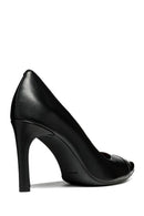 Geox Kadın Siyah Faviola Deri İnce Topuklu Ayakkabı | Derimod Geox Kadın Siyah Faviola Deri İnce Topuklu Ayakkabı | Derimod