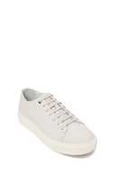 Erkek Beyaz Bağcıklı Deri Sneaker | Derimod Erkek Beyaz Bağcıklı Deri Sneaker | Derimod