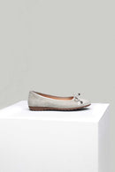 Gri Kadın Deri Babet | Derimod Gri Kadın Deri Babet | Derimod