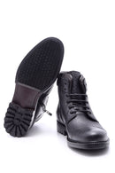 Men's Buckle Detailed Leather Boots | Derimod Men's Buckle Detailed Leather Boots | Derimod