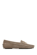 Women's Mink Suede Leather Loafer | Derimod Women's Mink Suede Leather Loafer | Derimod