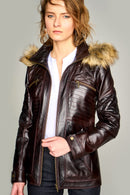 Dorothy Kadın Deri Ceket | Derimod Dorothy Kadın Deri Ceket | Derimod