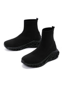 Women's Black Thick Sole High Top Sneaker | Derimod Women's Black Thick Sole High Top Sneaker | Derimod