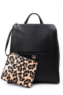 Kadın Siyah Suni Deri Sırt Çantası | Derimod Kadın Siyah Suni Deri Sırt Çantası | Derimod