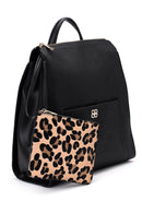 Kadın Siyah Suni Deri Sırt Çantası | Derimod Kadın Siyah Suni Deri Sırt Çantası | Derimod