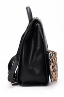 Kadın Siyah Suni Deri Sırt Çantası | Derimod Kadın Siyah Suni Deri Sırt Çantası | Derimod